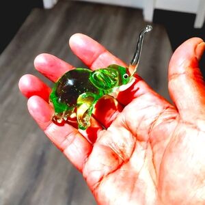 Paper weight green elephant